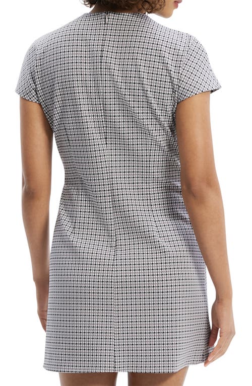 Theory Houndstooth Minidress In Cinder Multi