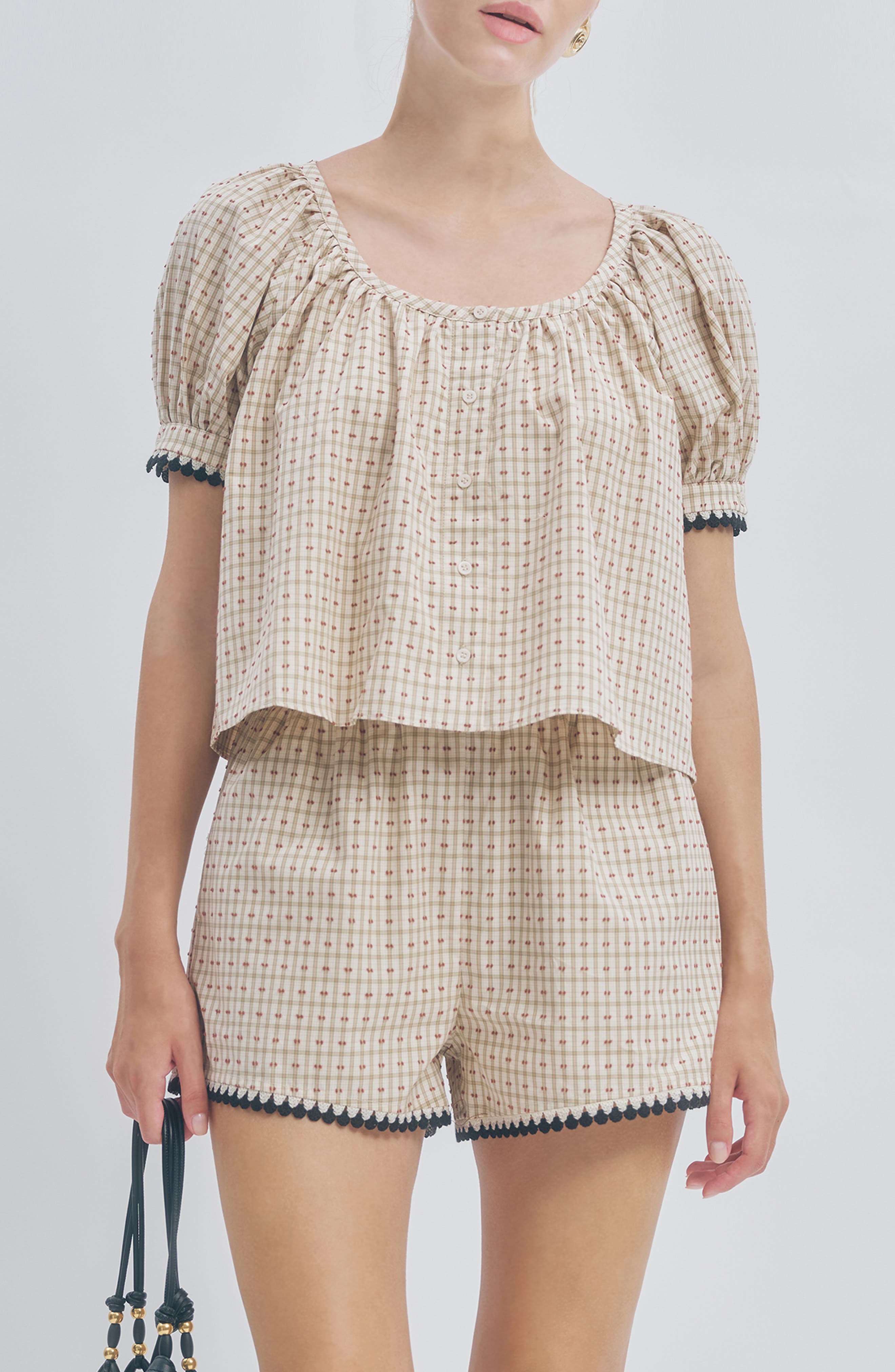 selected BEIGE PLAID