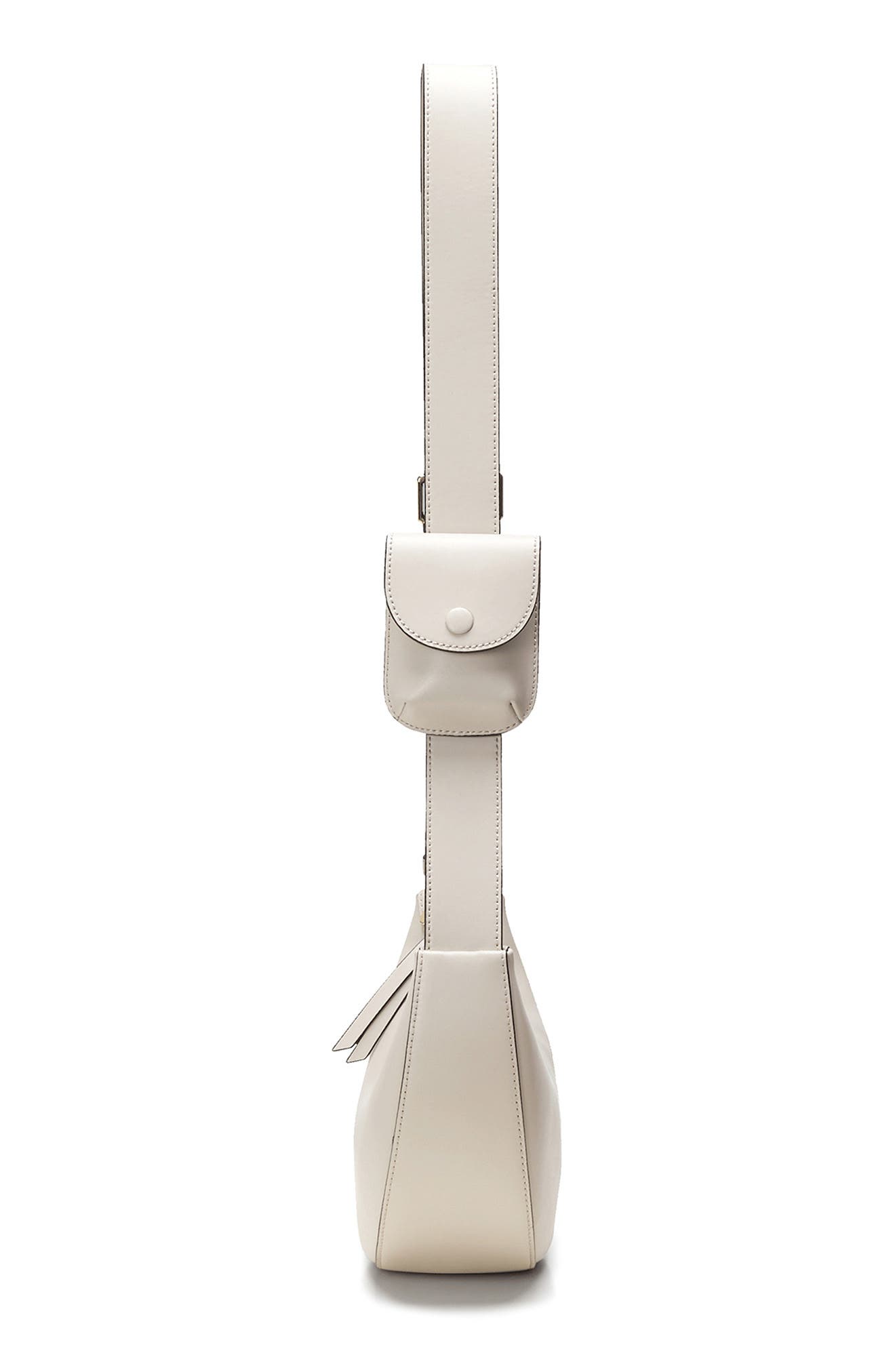 Rookie Crescent Crossbody Bag, Alternate, color, CREAM