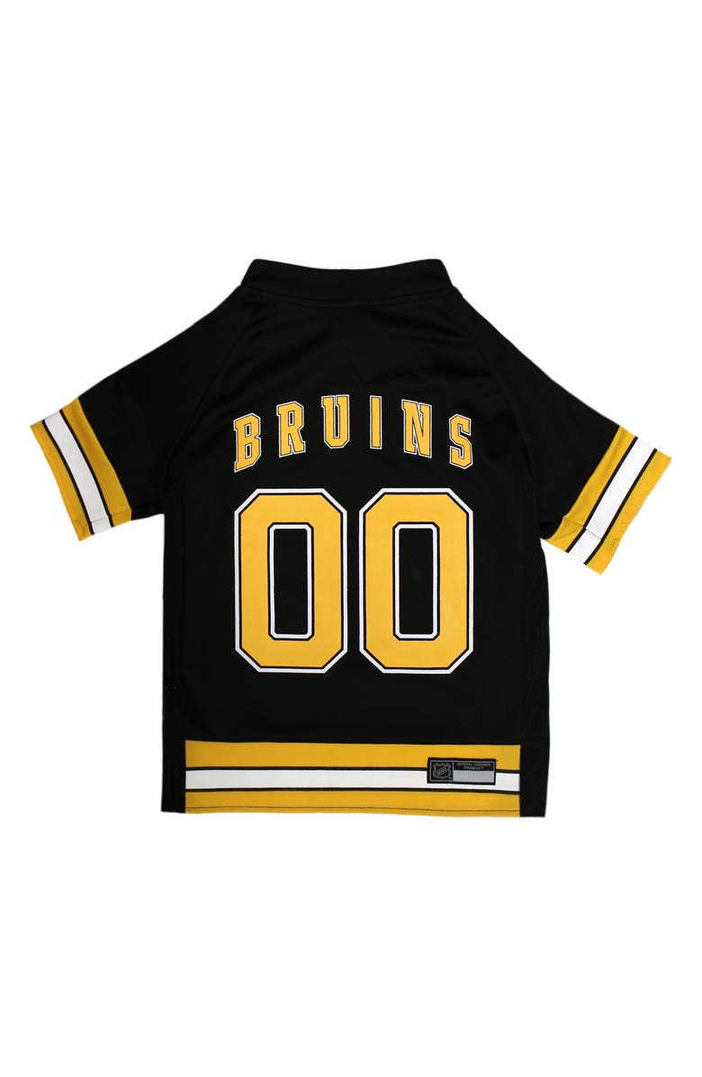 PETS FIRST Boston Bruins Dog Jersey, Main, color, Black