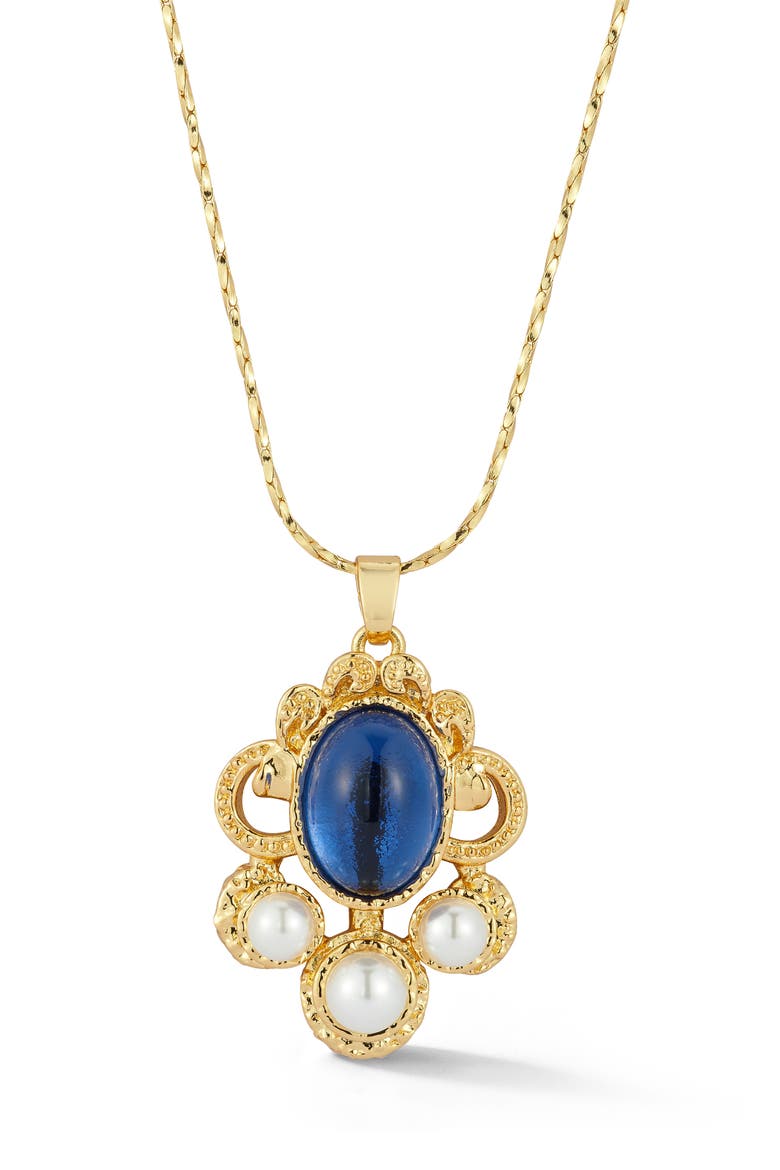 Vintage Pendant Necklace, Main, color, GOLD