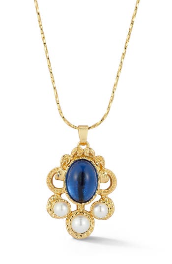 Chloe & Madison Chloe And Madison Vintage Pendant Necklace In Gold