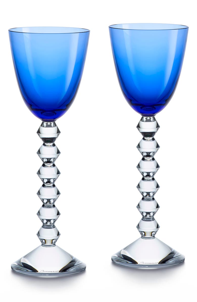 Baccarat Véga Rhine Set of 2 Lead Crystal Wine Glasses, Main, color, 