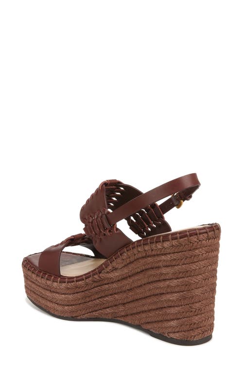 Veronica Beard Riya Slingback Espadrille Platform Wedge Sandal In Cedar