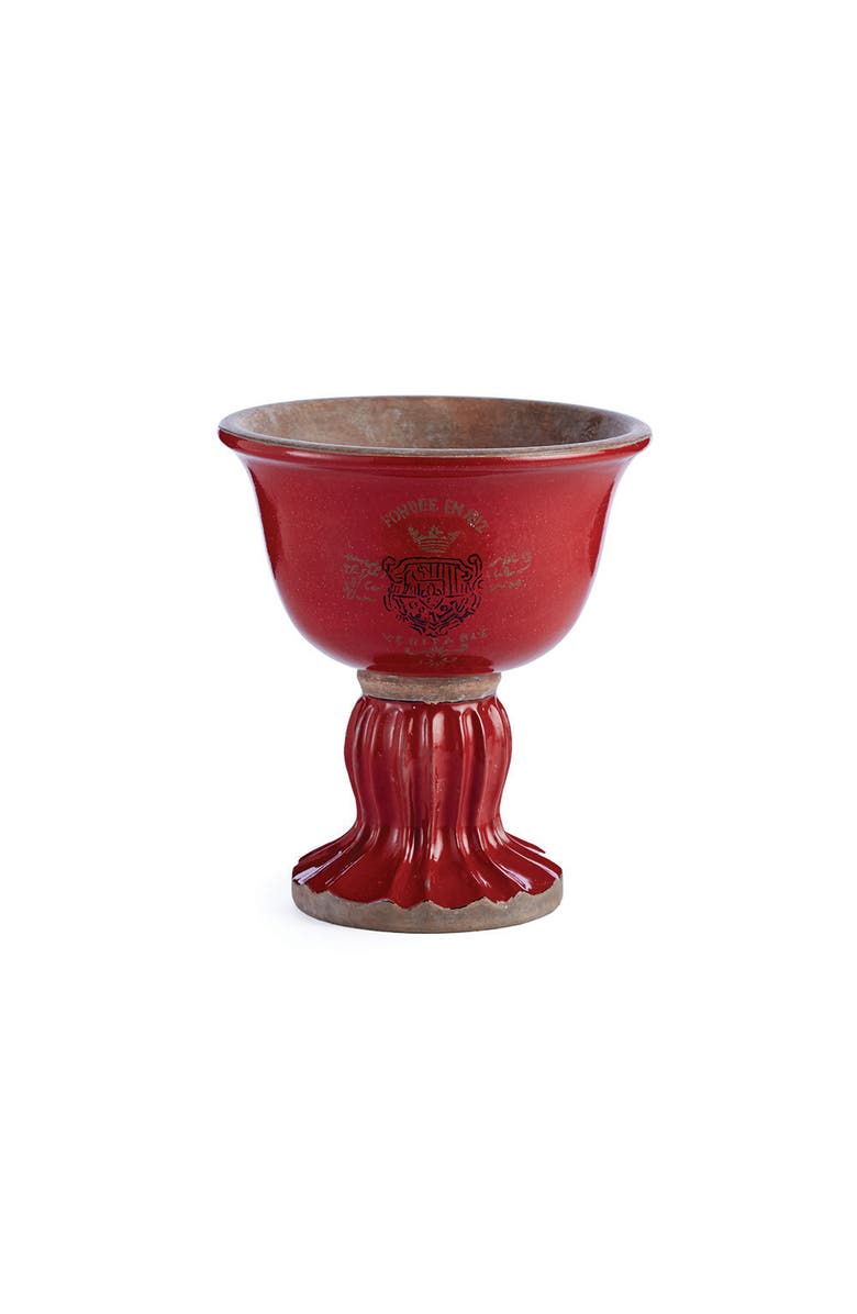 Napa Home & Garden Mendoza Footed Chalice 8.75", Main, color, Red