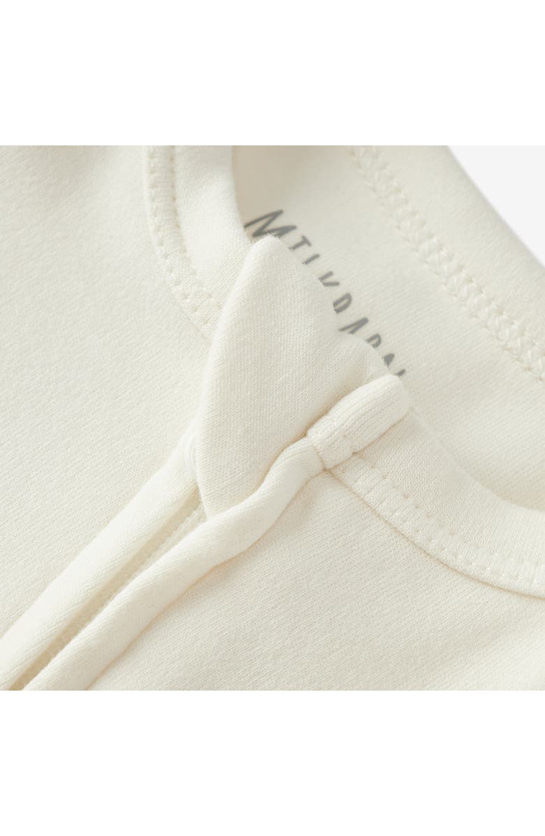 Milkbarn Brushed Zipper Pajama, Alternate, color, White