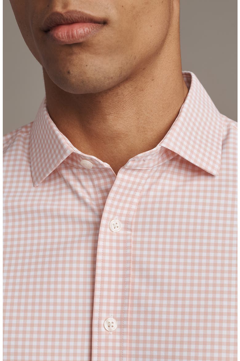 State of Mind Check Slim Fit Button-Up Shirt, Alternate, color, PINK ROSE GINGHAM