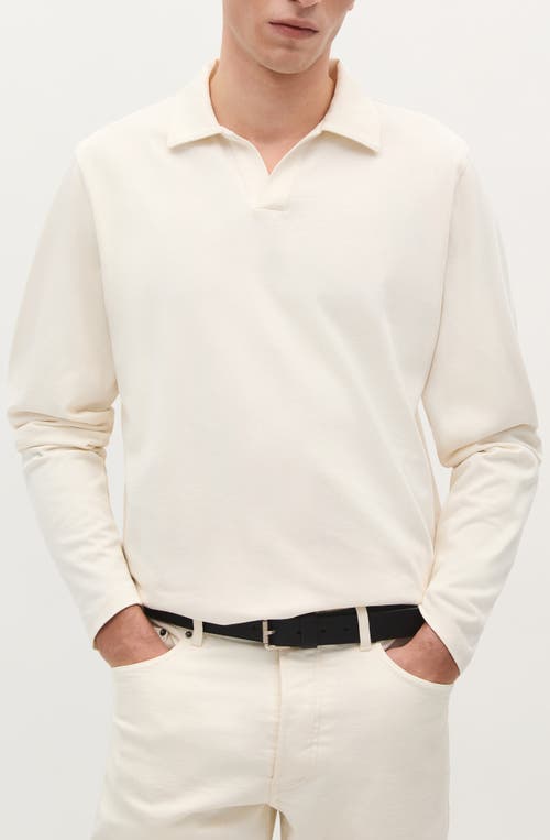 Scalpers Seamless Ls Polo In White