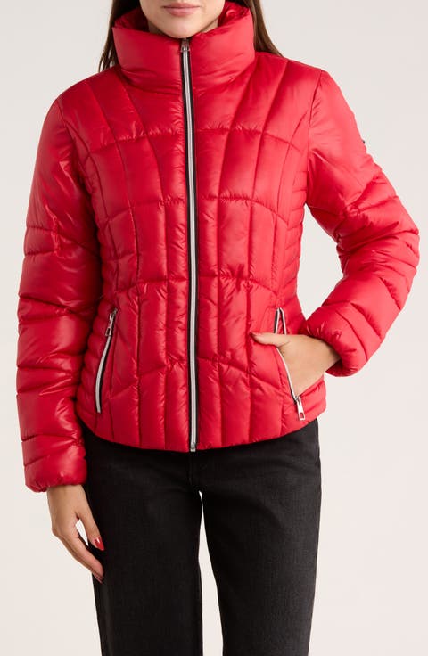 Zip Corset Puffer Jacket