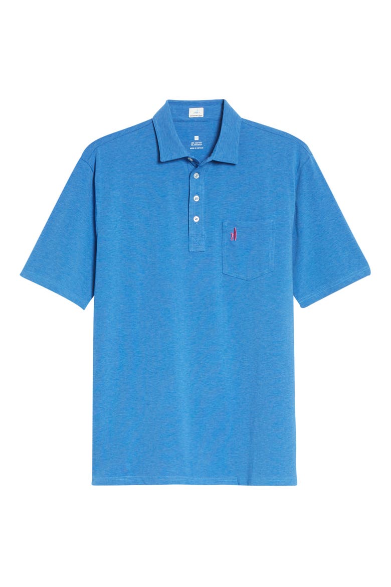 Heathered Original Regular Fit Polo, Main, color, RIPTIDE