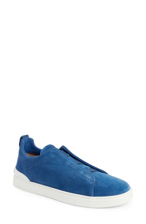 Triple Stitch Suede Slip-On Sneaker (Men)