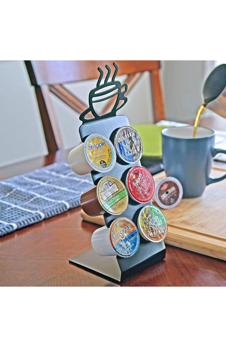 Southern Homewares Coffee Pod Storage Rack 6 Slot, Countertop K-Cup Holder, Alternate, color, Black