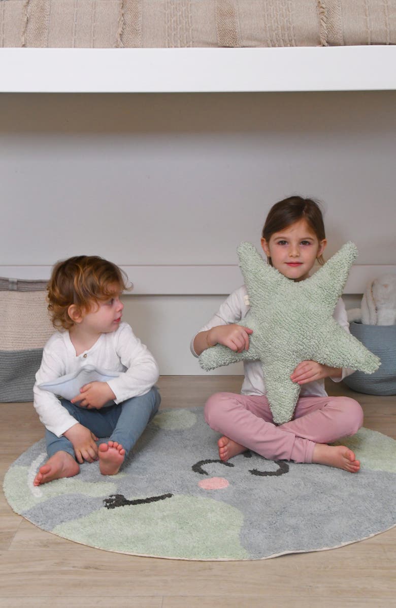 Lorena Canals You're My Sunshine Washable Cotton Blend Rug, Alternate, color, Blue