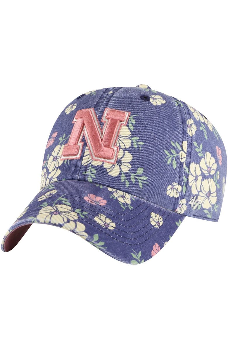 '47 Women's '47 Navy Nebraska Huskers Primrose Clean Up Adjustable Hat, Main, color, 