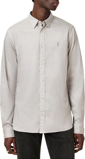 Hawthorne Solid Stretch Cotton Button-Up Shirt