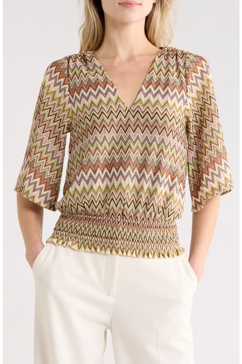 Mirage Knit Top, Main, color, MULTI CHEVRON KNIT