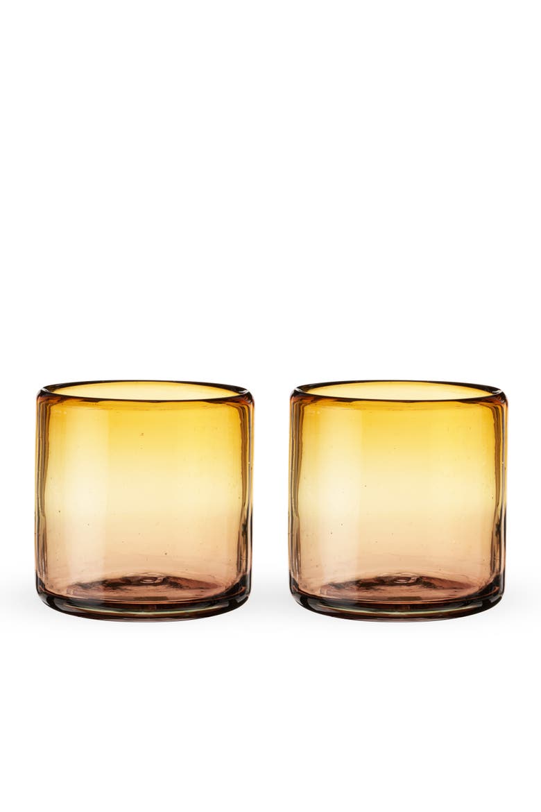 Segunda Vida El Ocaso Recycled Tumblers Set of 2, Alternate, color, Brown