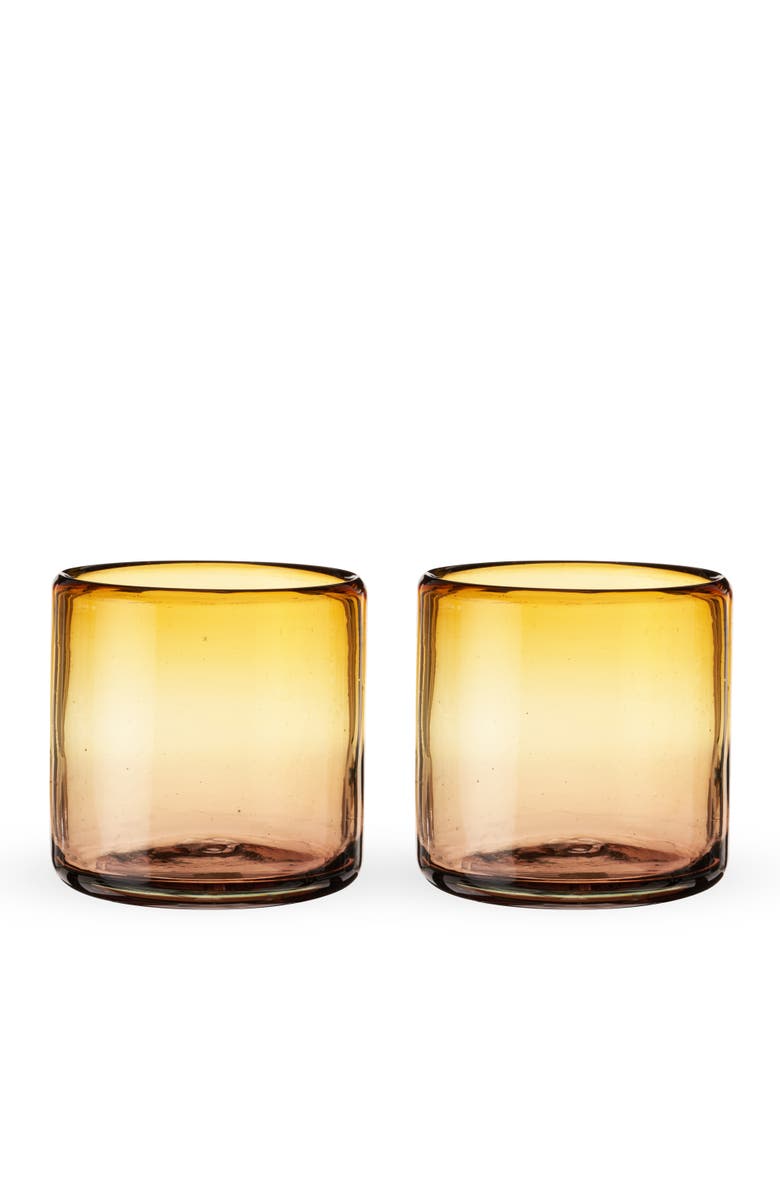 TWINE Segunda Vida El Ocaso Recycled Tumblers Set of 2, Alternate, color, Brown
