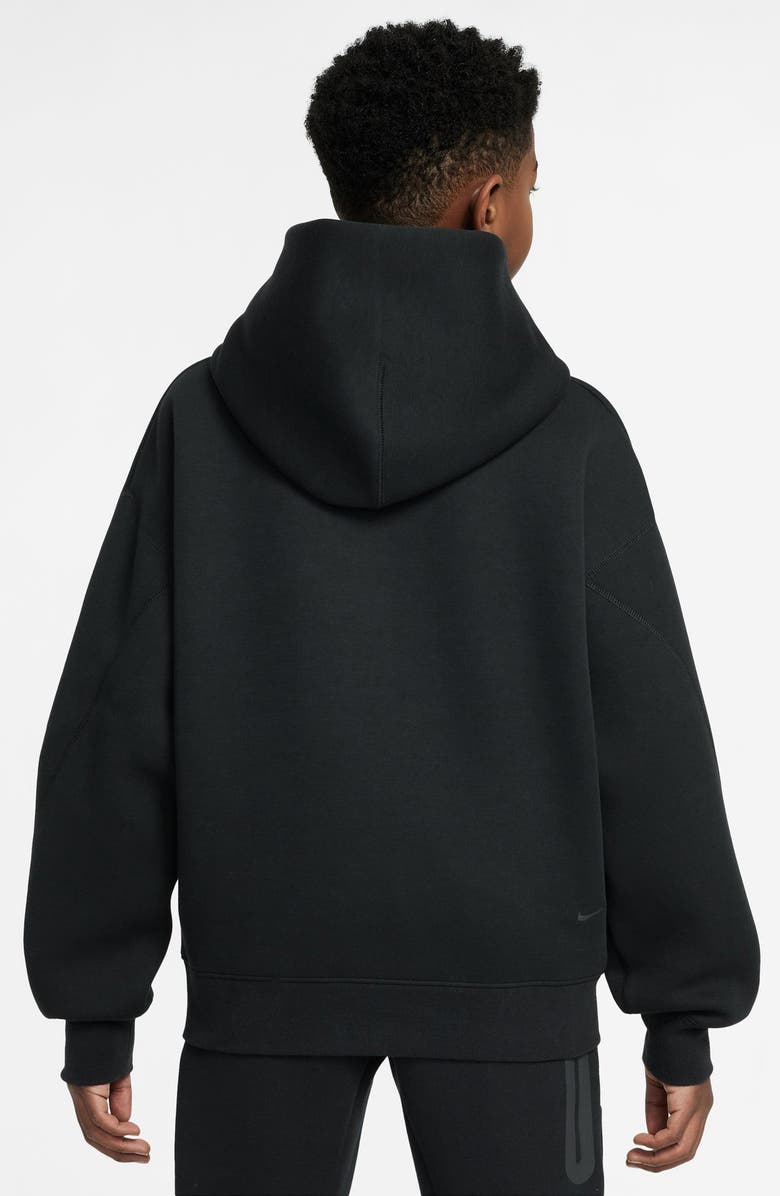 Nike Kids' Oversize Tech Fleece Hoodie, Alternate, color, 010 Black/Black