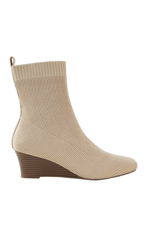 Vivaia Margot Wedge Bootie Square-toe Water-repellent Boots In Neutral