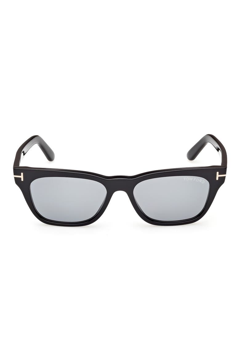 53mm Rectangular Sunglasses, Main, color, BLACK/ OTHER / SMOKE