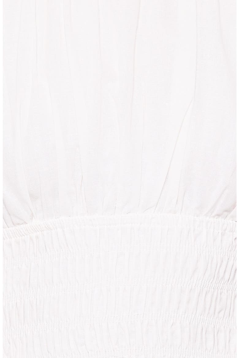 Ziva Smocked Minidress, Alternate, color, WHITE