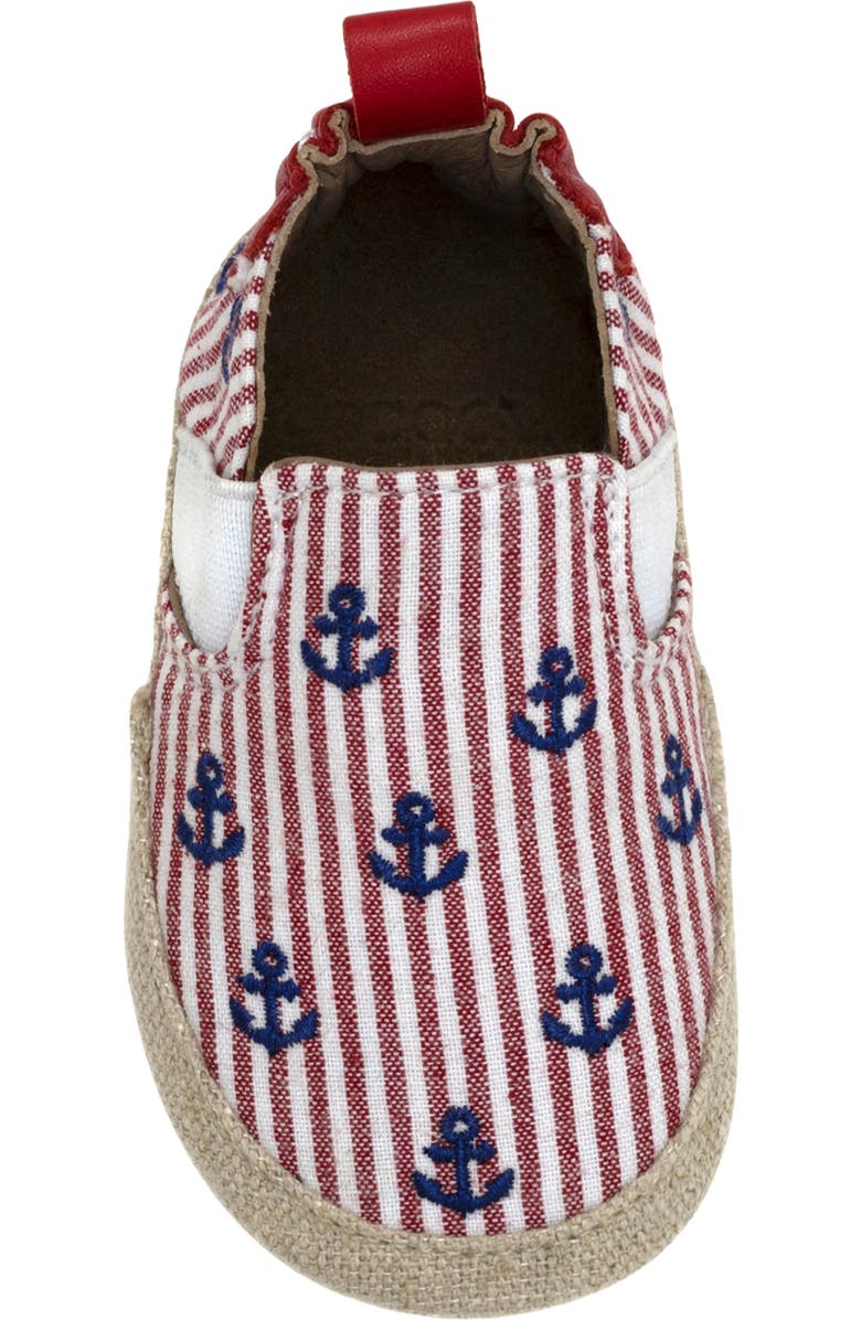 Robeez<sup>®</sup> Cove Crib Shoe, Alternate, color, Red