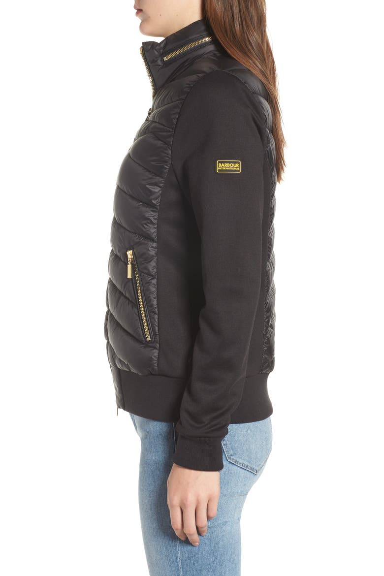 International Grandstand Hybrid Quilted Jacket, Alternate, color, BLACK