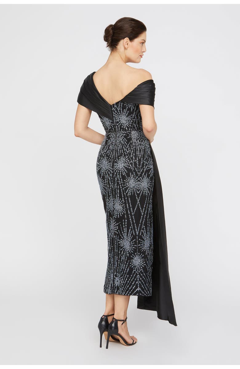 Theia Kelly Beaded Column Dress, Alternate, color, 