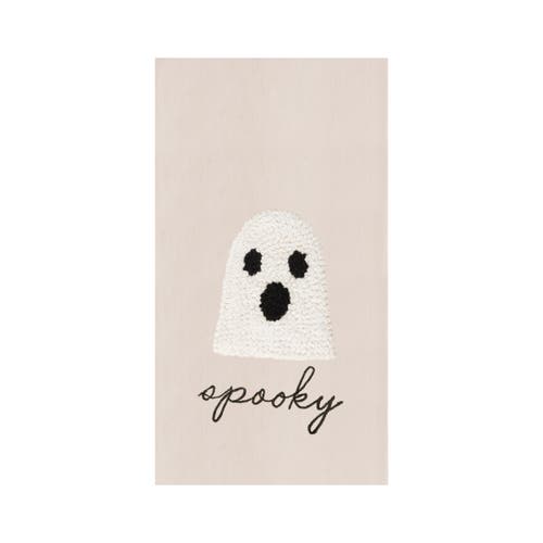 C & F Home C&f Home Spooky French Knot Flour Sack Cotton Halloween Embroidered Kitchen Towel In Neutral