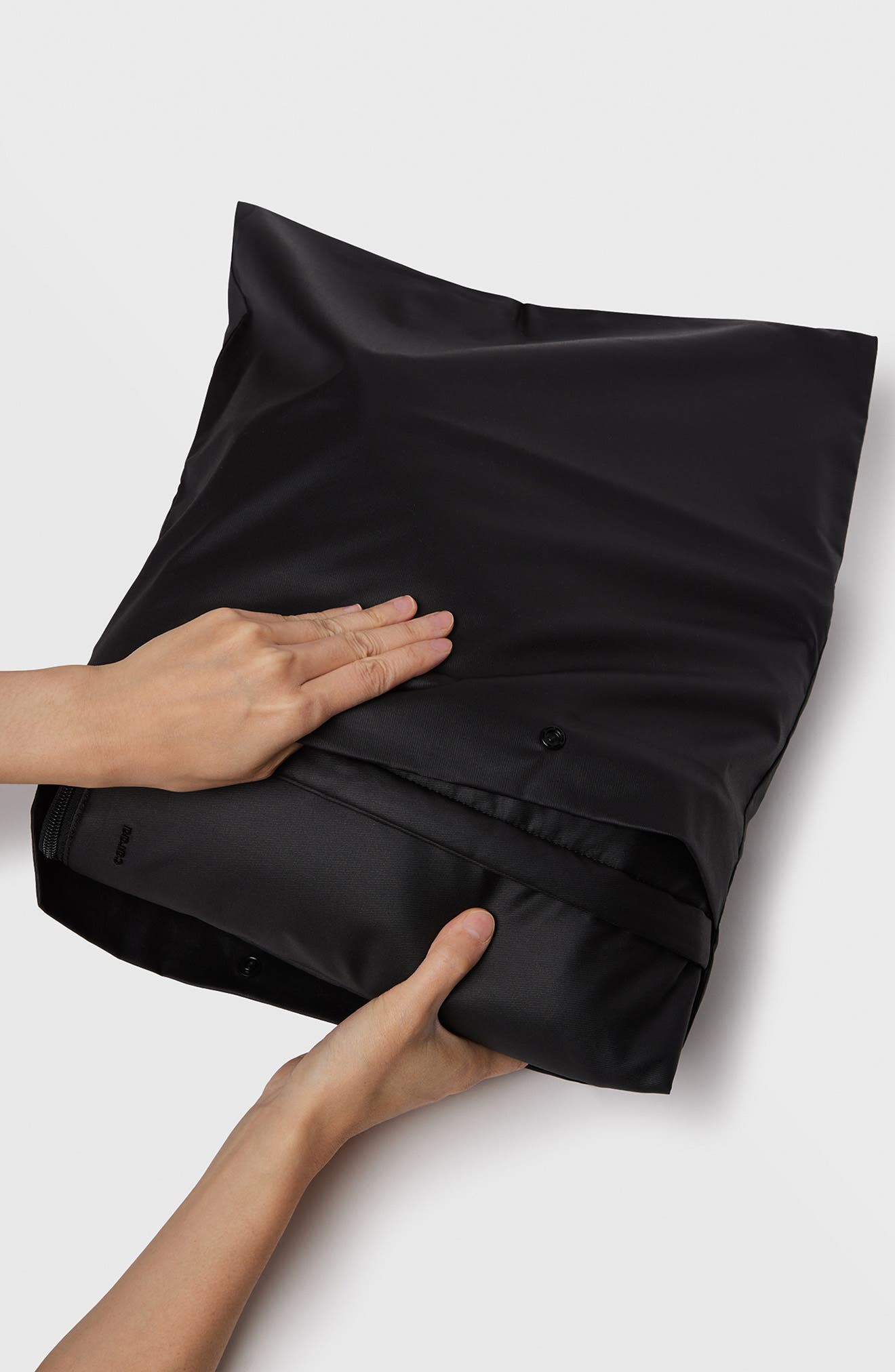 Caraa Water Repellent Organic Cotton Hospital Bag, Alternate, color, Black