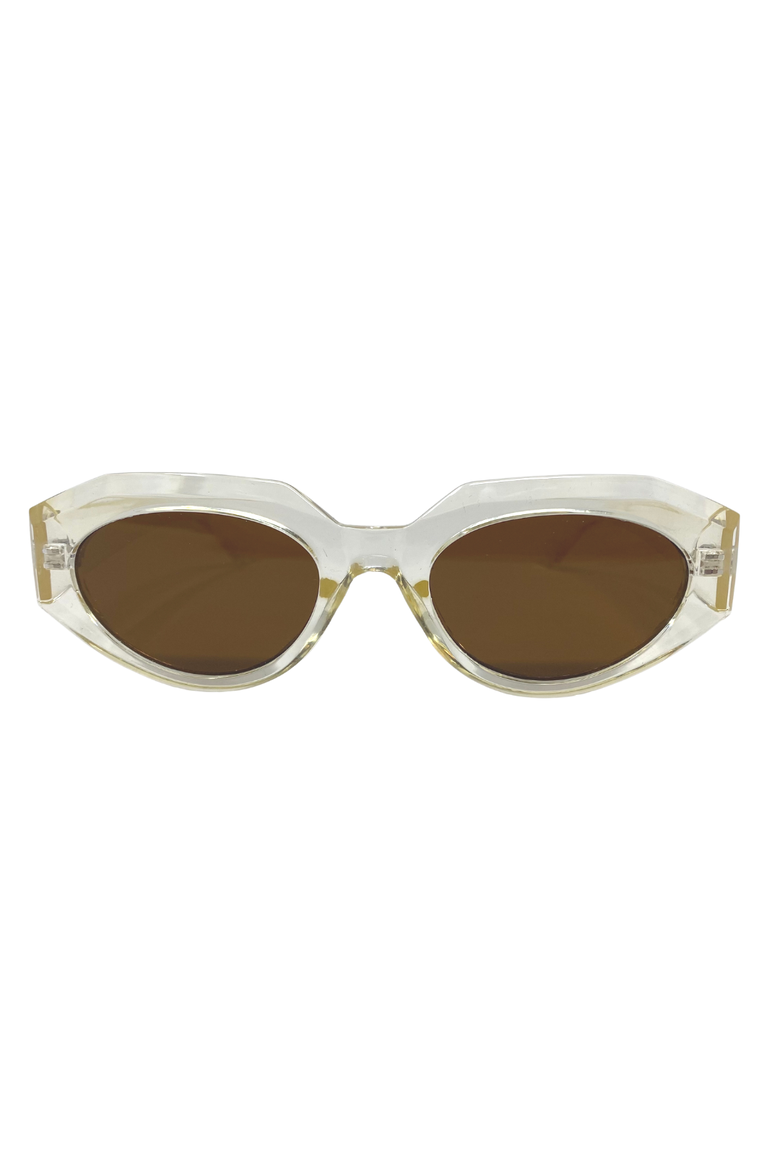 The Edge & Curve Sunglasses, Main, color, Clear