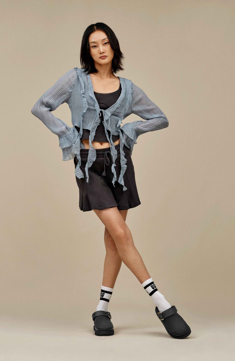 UGG<sup>®</sup> Phaedra Raw Hem Lounge Shorts, Alternate, color, 