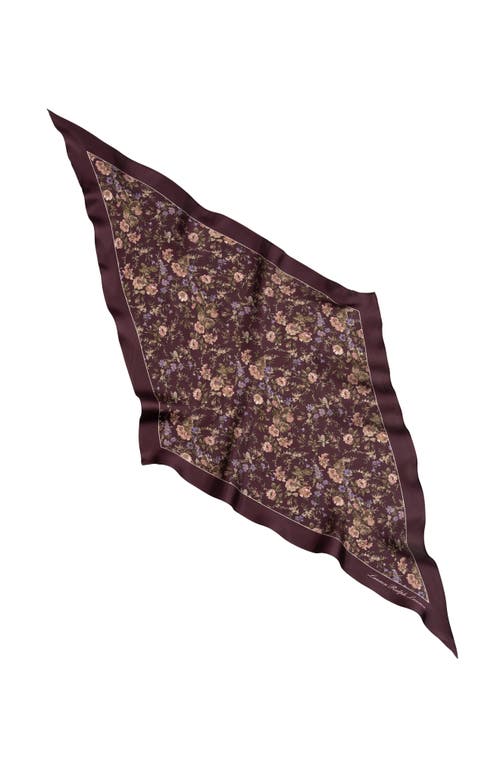 Lauren Ralplh Lauren Floral Large Diamond In Burgundy