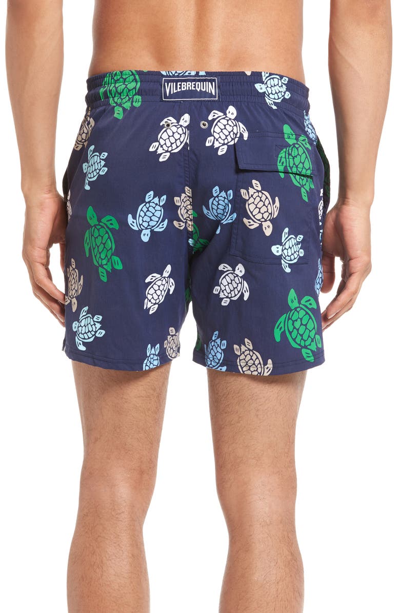 Vilebrequin Moorise Turtle Swim Trunks, Alternate, color,