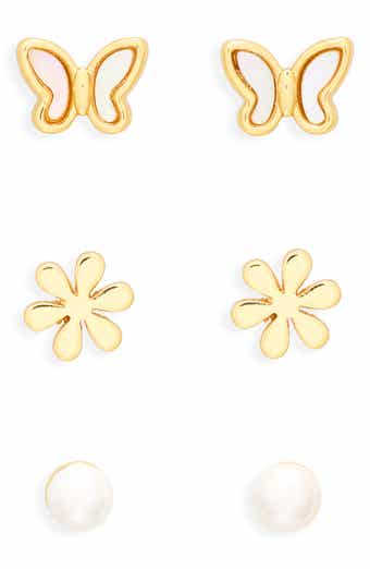 Spring Pack of 3 Assorted Stud Earrings
