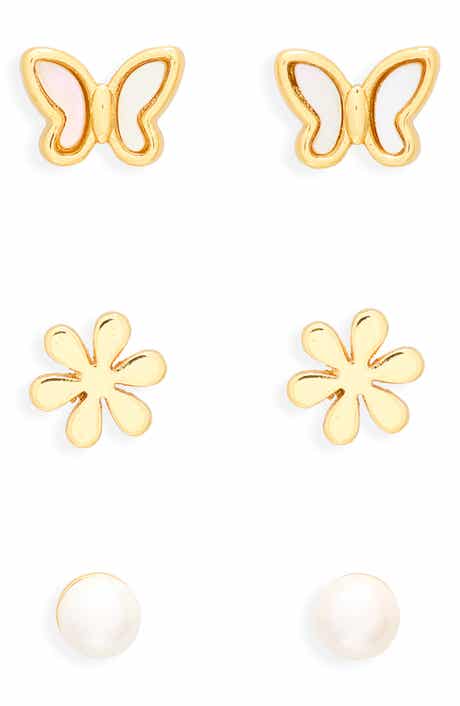 Spring Pack of 3 Assorted Stud Earrings