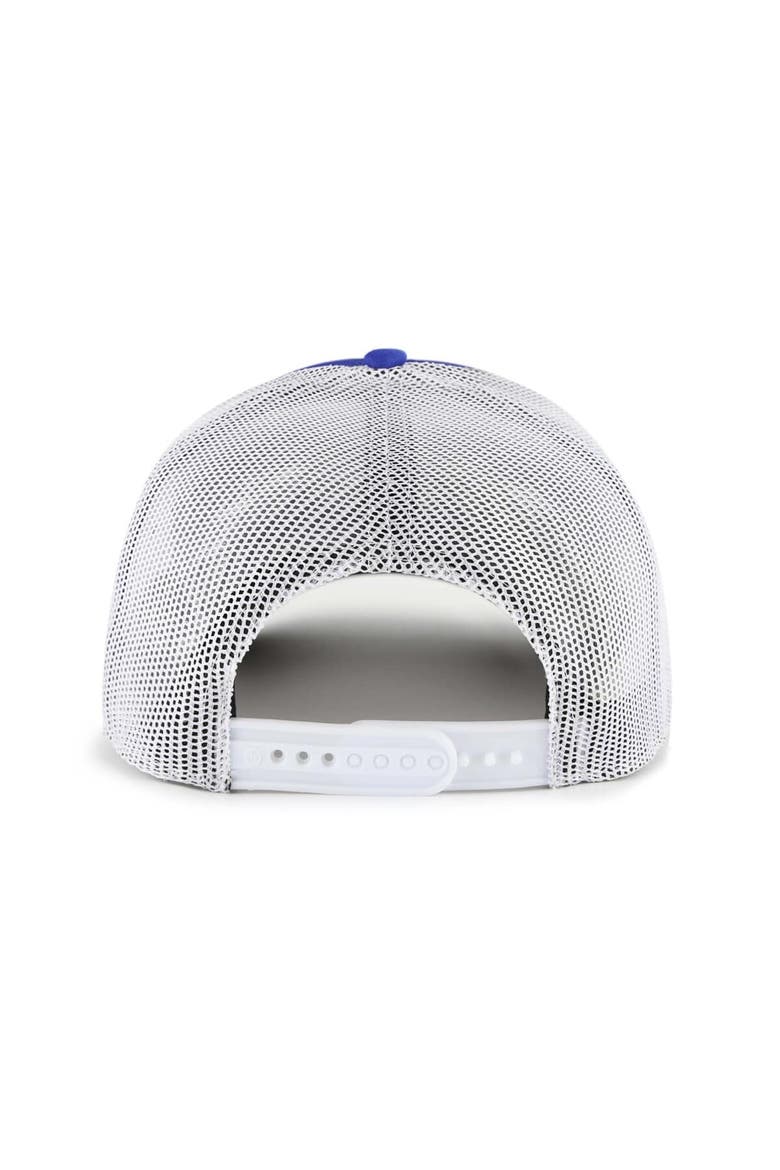 Men's '47 Royal New York Mets Meander Foam Trucker Snapback Hat, Alternate, color, Royal