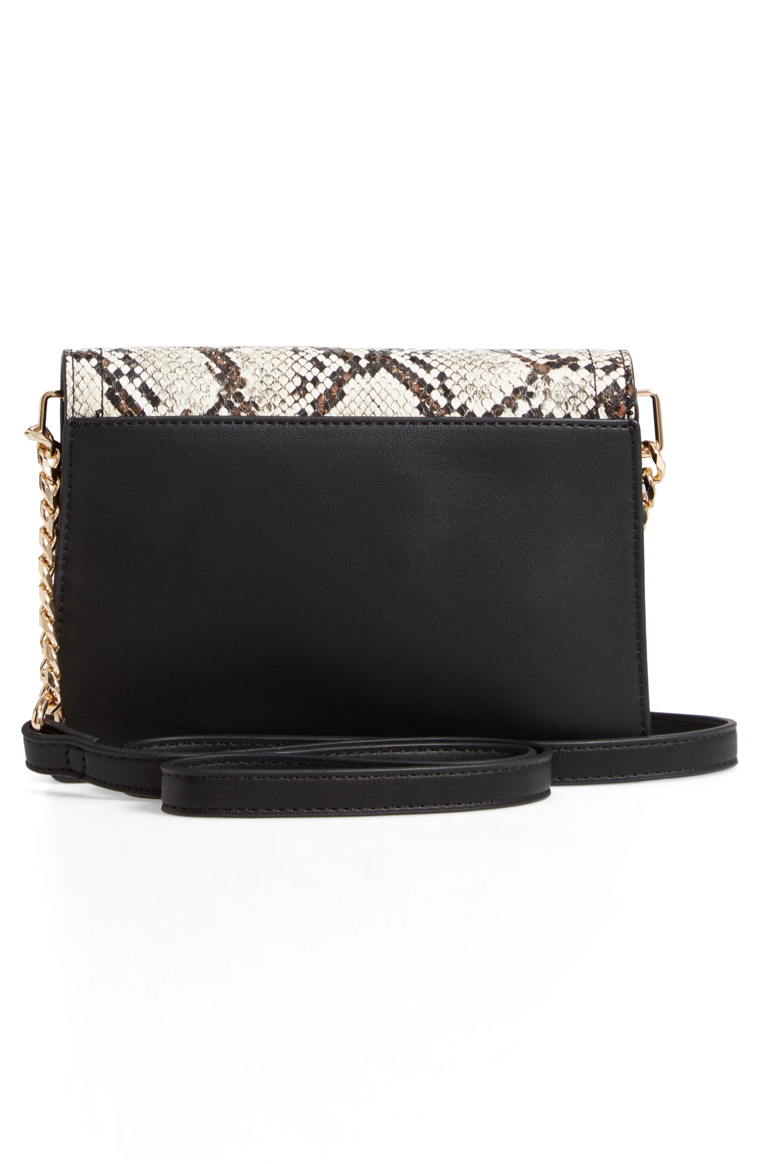 Selina Snake Effect Crossbody Bag, Alternate, color, BLACK MULTI