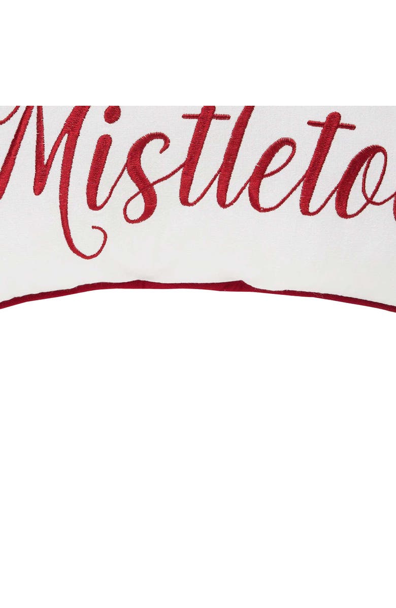 C&F Home Under The Mistletoe Pillow, Alternate, color, Green