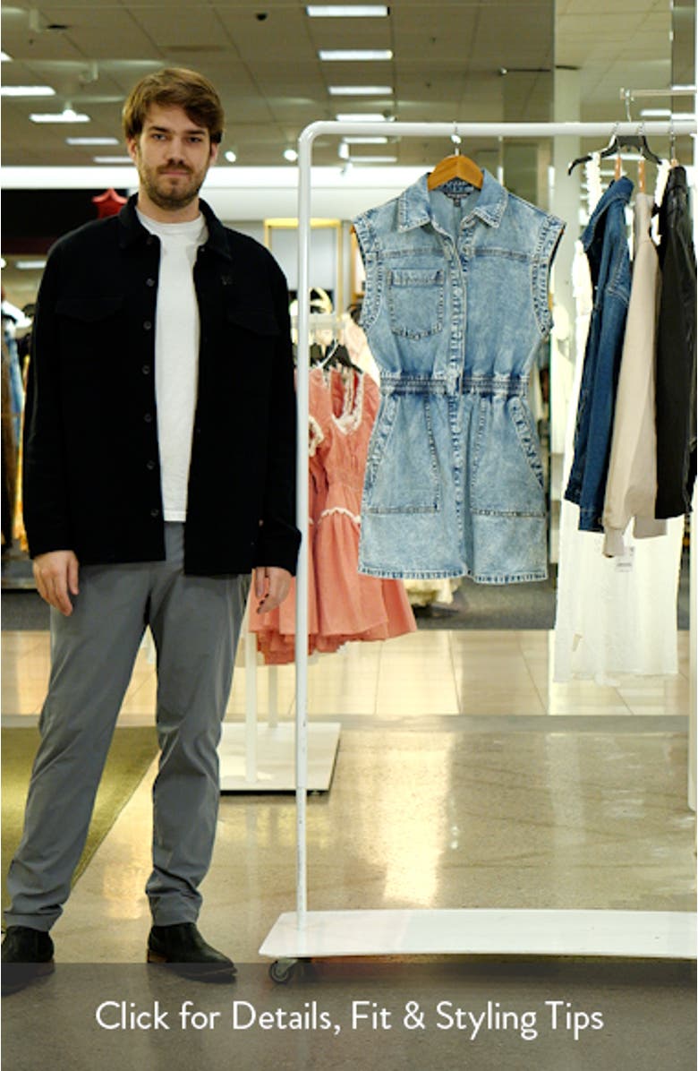 Robbie Denim Mini Shirtdress, sales video thumbnail