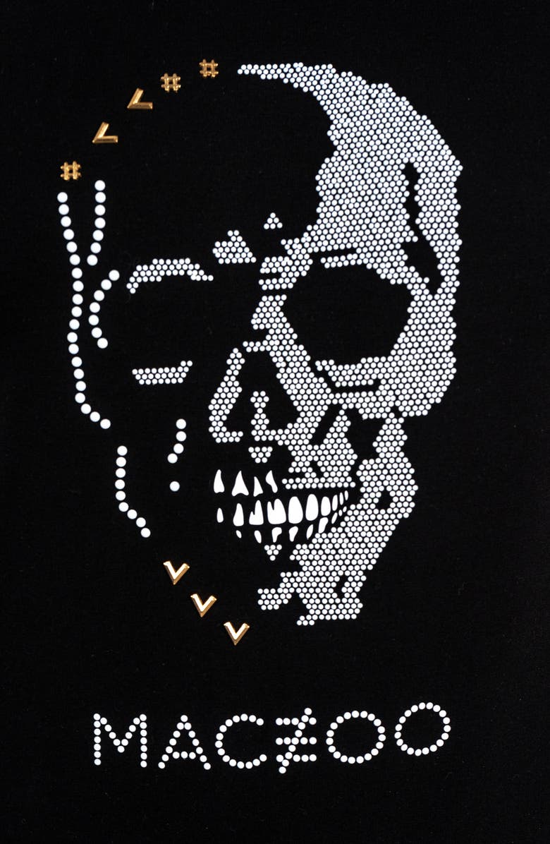 Maceoo Stone Skull Cotton Graphic T-Shirt, Alternate, color, Black
