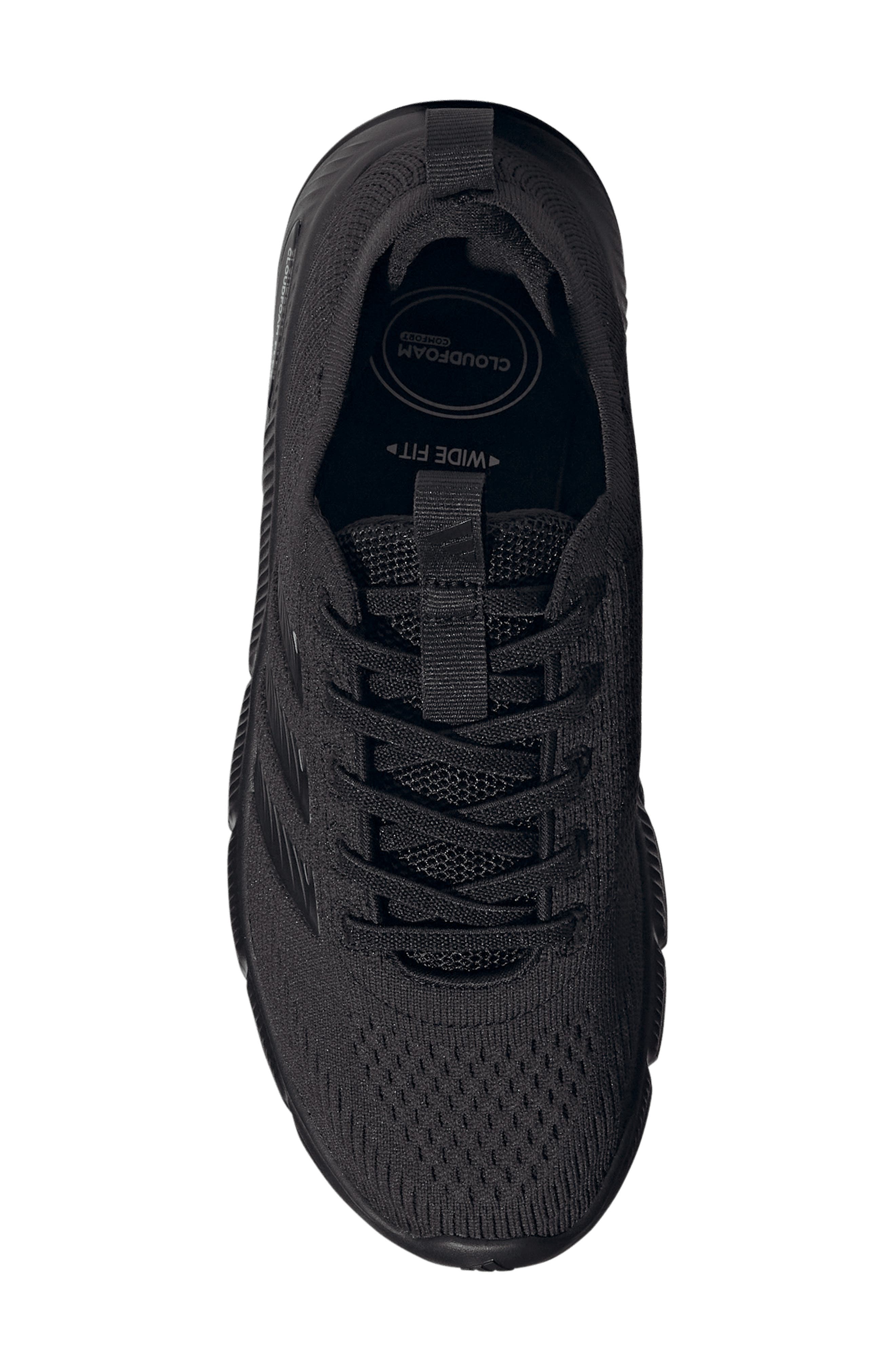 adidas Cloudfoam Flex Slounge Running Shoe, Alternate, color, Core Black/ Core Black