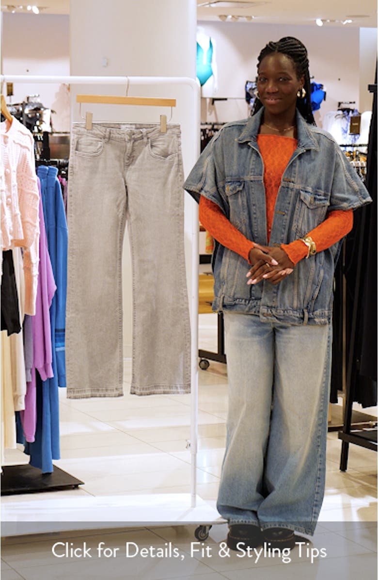 Release Hem Low Rise Flare Jeans, sales video thumbnail