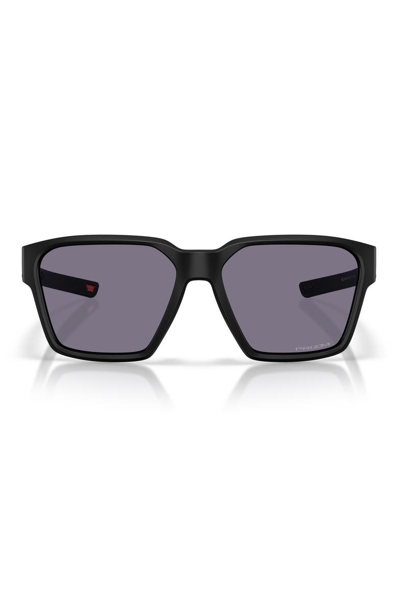 Briza 58mm Prizm™ Square Sunglasses, Main, color, MATTE BLACK / PRIZM GREY