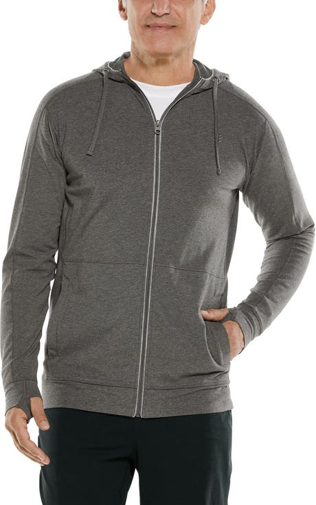 Men's LumaLeo Zip-Up Hoodie, UPF 50+ Sun Protection