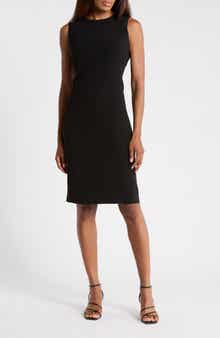 Eano Sleeveless Crepe Shift Dress