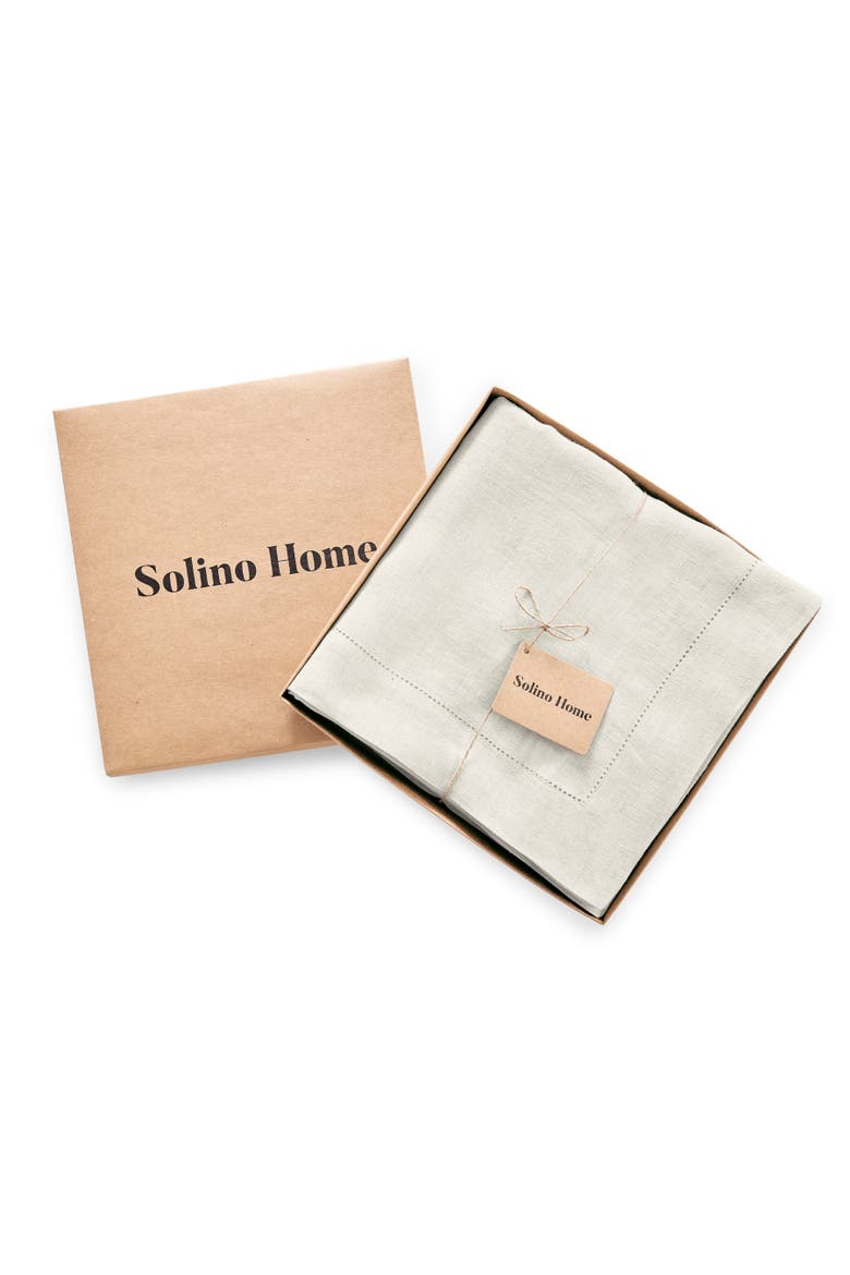 Linen Tablecloth - Sonoma Hemstitch, Alternate, color, Light Flax