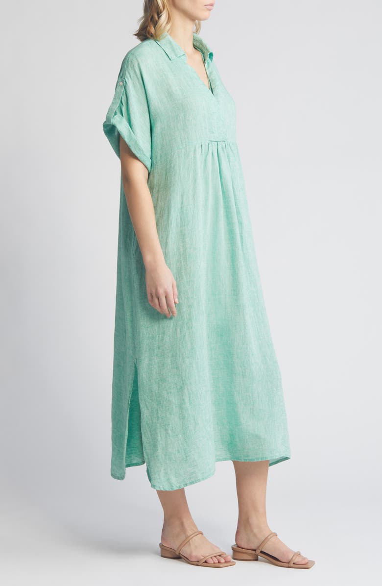 Masai Copenhagen Orsola Linen Midi Dress, Alternate, color, 