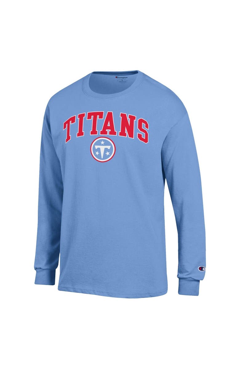 Champion Men's Champion Light Blue Tennessee Titans Arch Over Logo Long Sleeve T-Shirt, Alternate, color, Light Blue